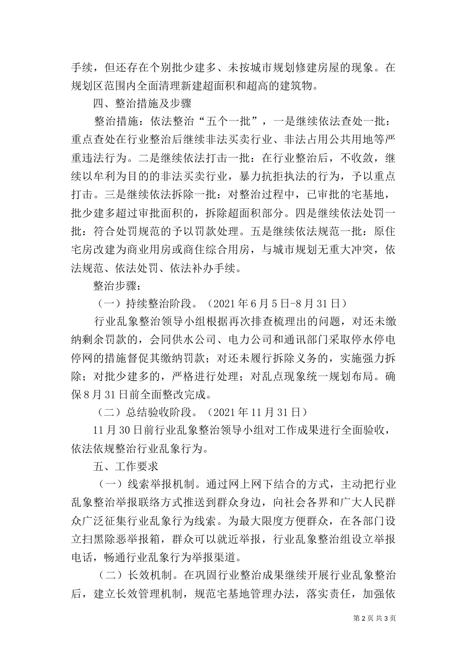 自然资源行业乱点乱象整治方案_第2页