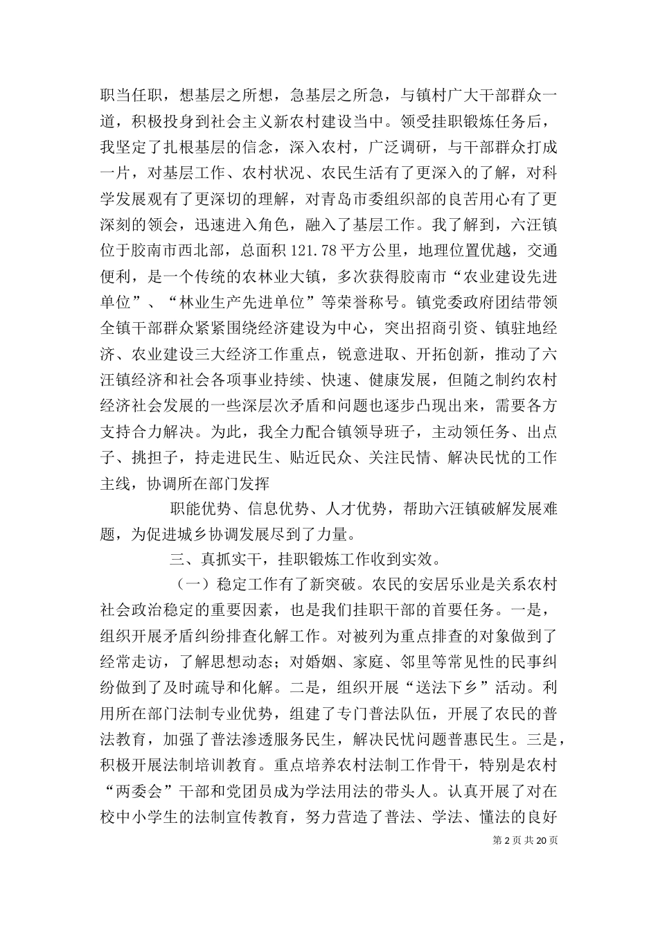 挂职干部工作总结精选_第2页