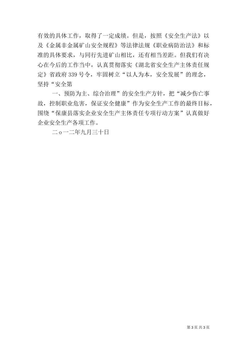 安全责任主体落实发言稿[推荐五篇]（二）_第3页