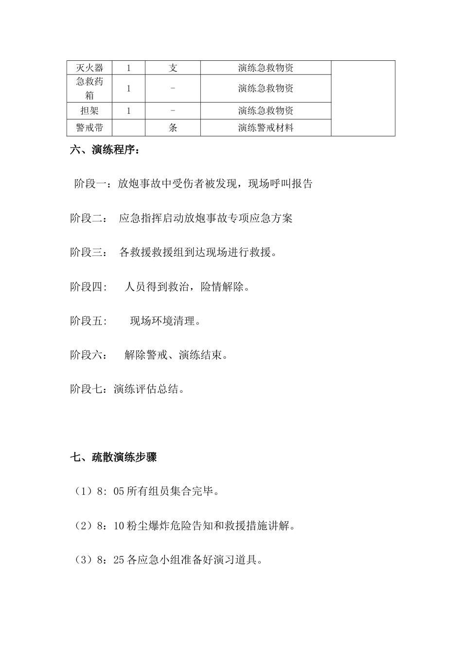 【演练方案】粉尘爆炸应急演练方案（4页）_第3页