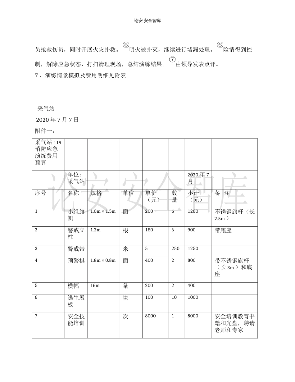 【演练方案】某公司119消防应急演练方案（10页）_第2页