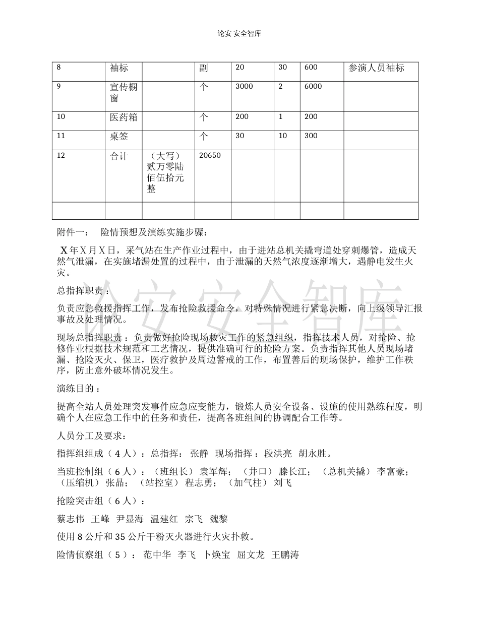 【演练方案】某公司119消防应急演练方案（10页）_第3页