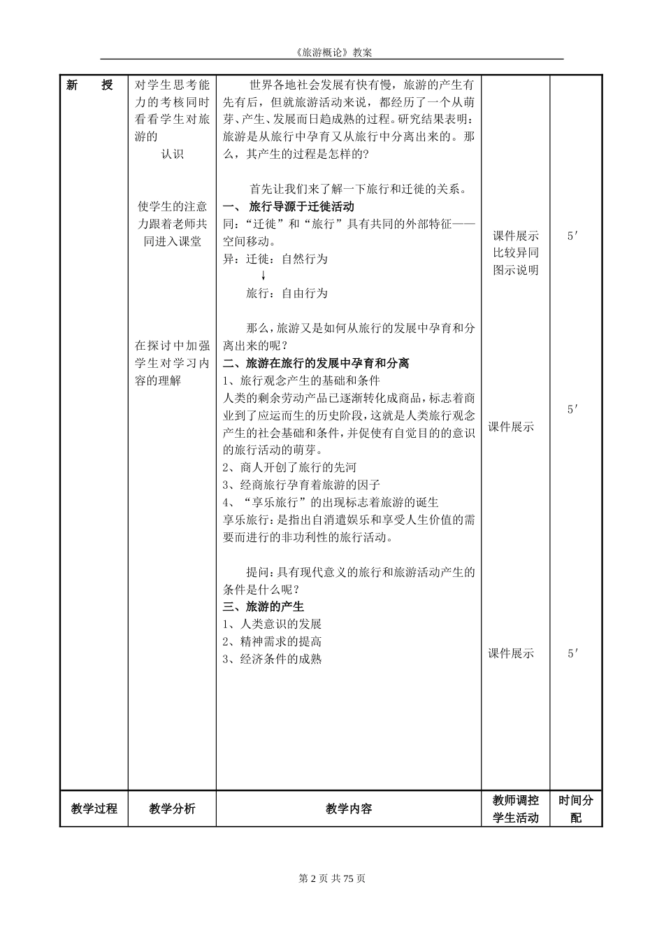 《旅游概论》教案[73页]_第2页