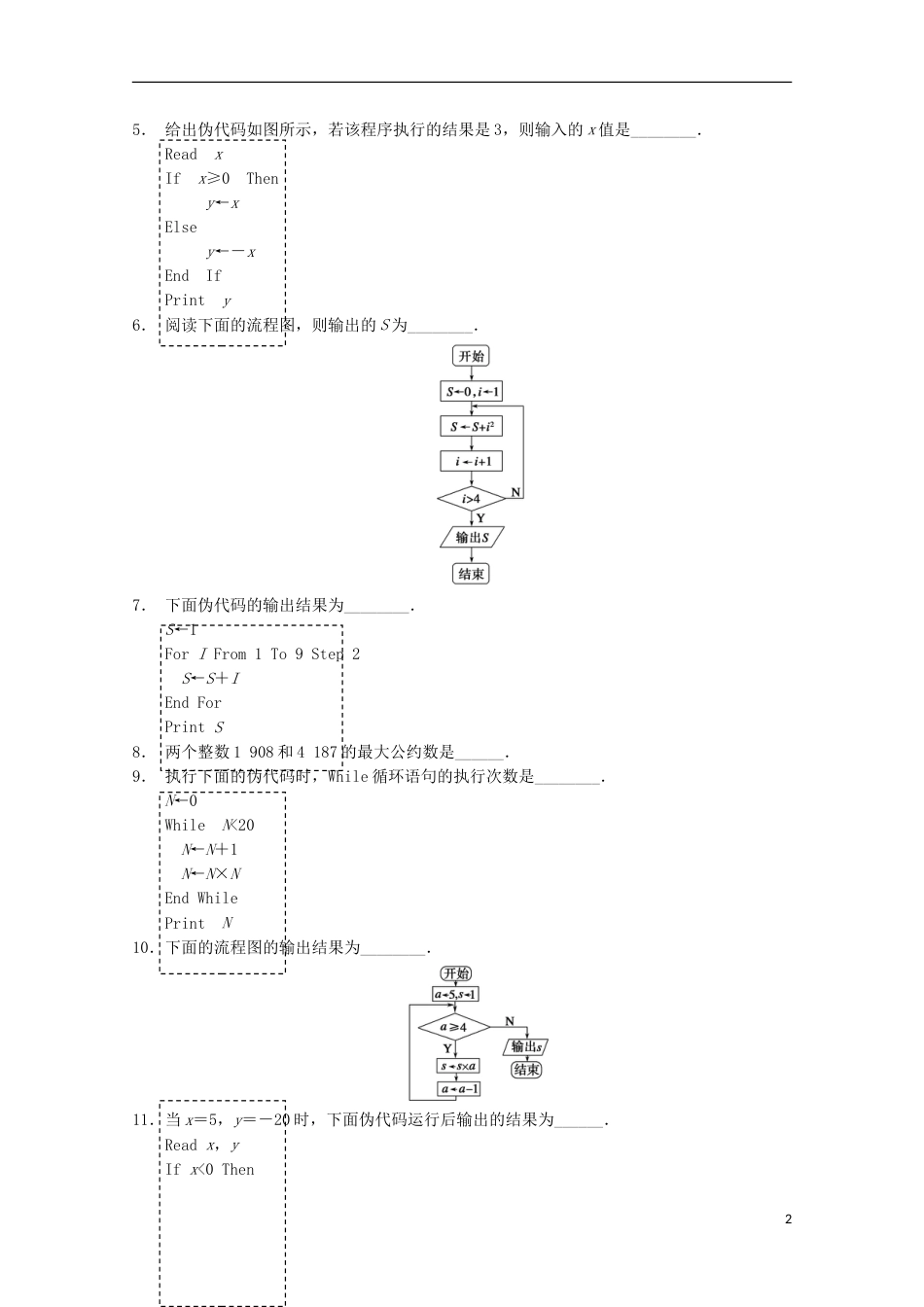 【步步高】届高考数学一轮复习 章末检测2备考练习 苏教版_第2页