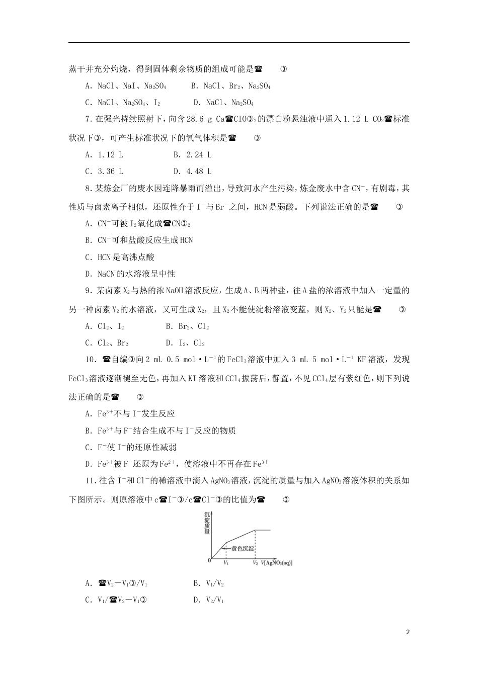 【冲向高考】年高三化学 章节技能突破密练18（含解析）_第2页