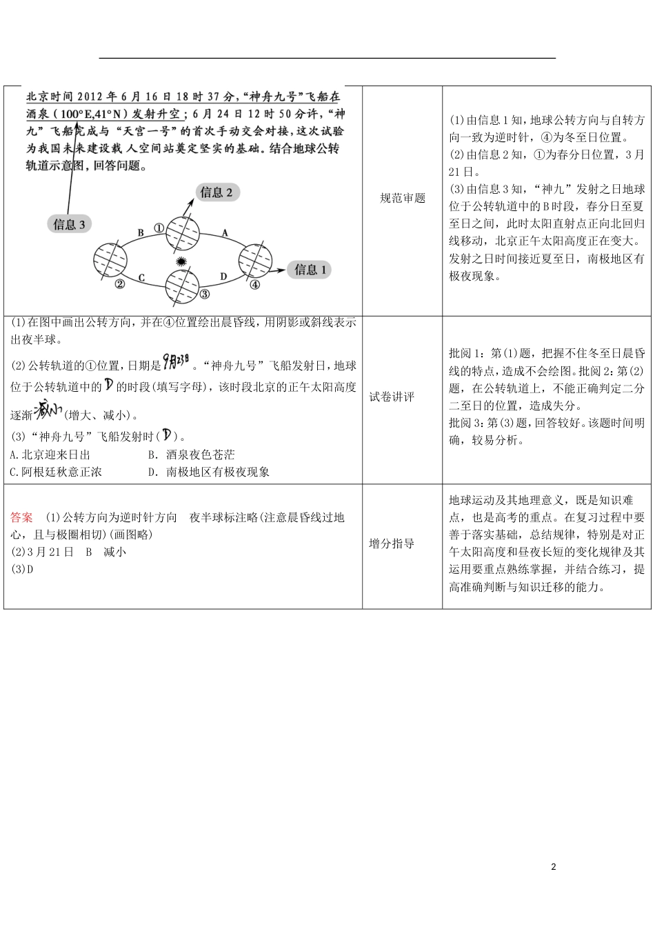 【创新设计】（江苏专用）版高考地理总复习 单元整合提升2 鲁教版_第2页