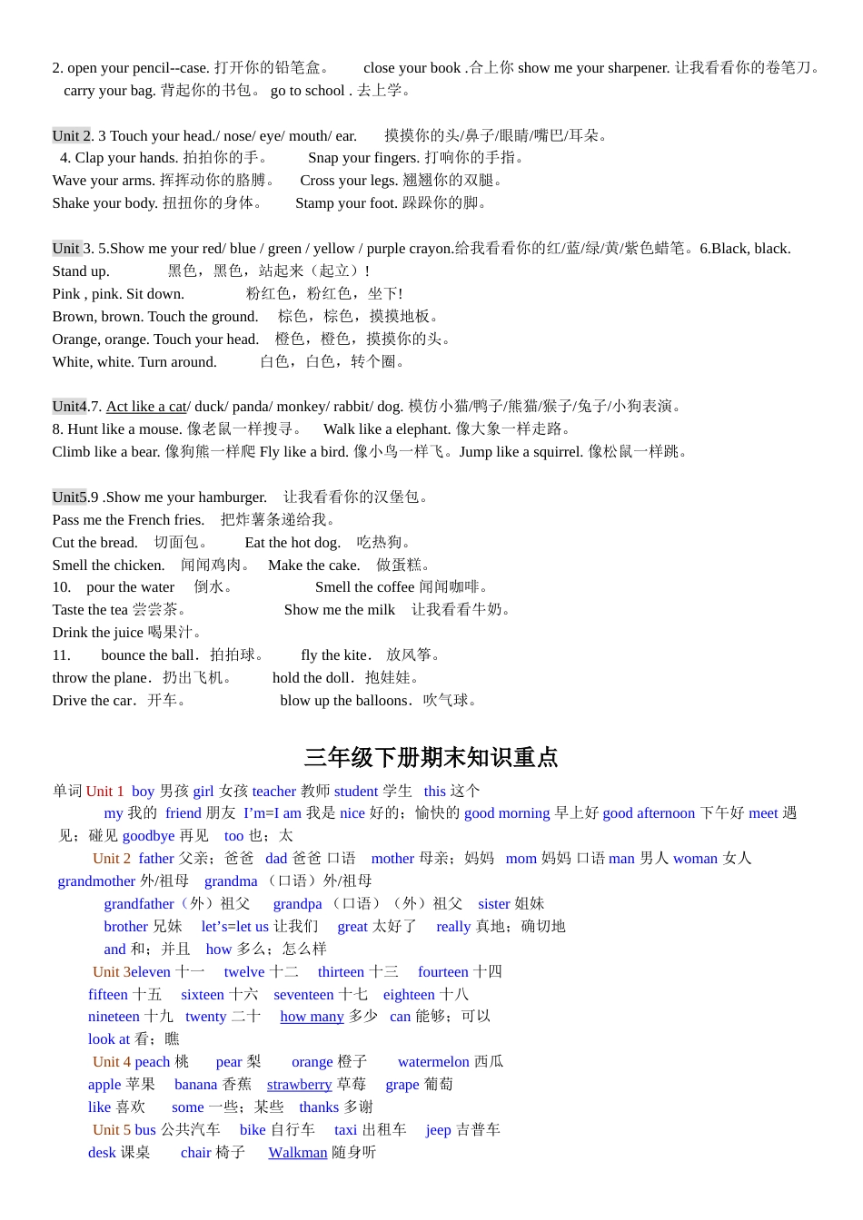 PEP小学三年级到六年级英语知识点汇总精版[28页]_第2页
