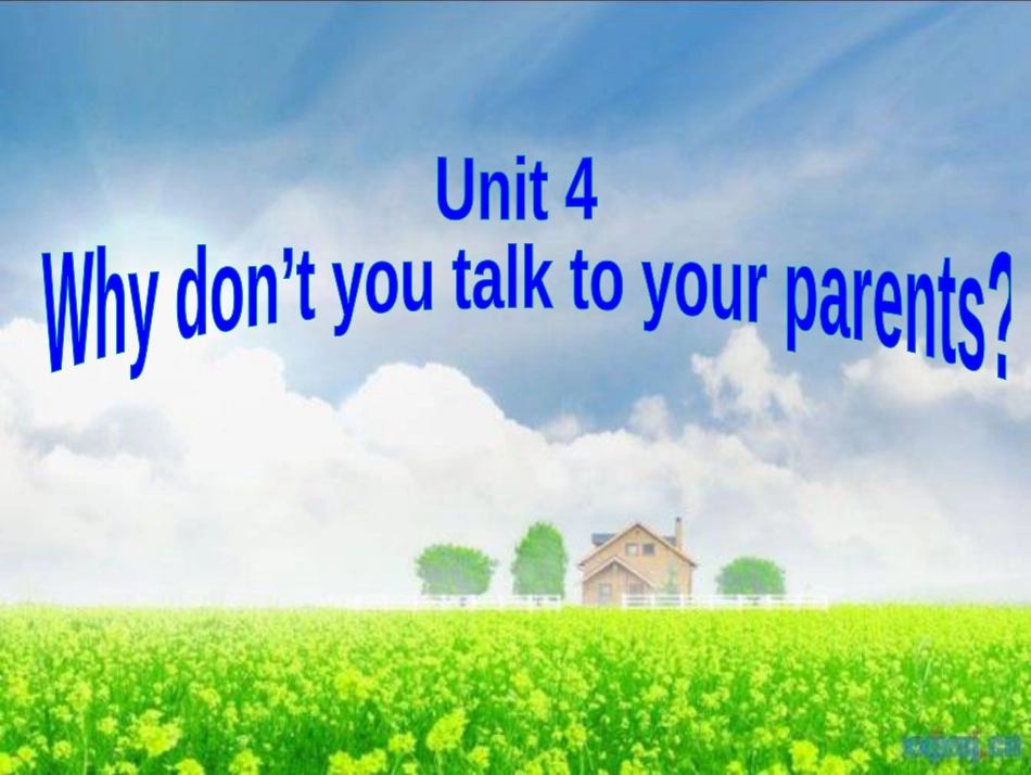 Unit4Whydon'tyoutalktoyourparentsSectionB课件[40页]_第1页