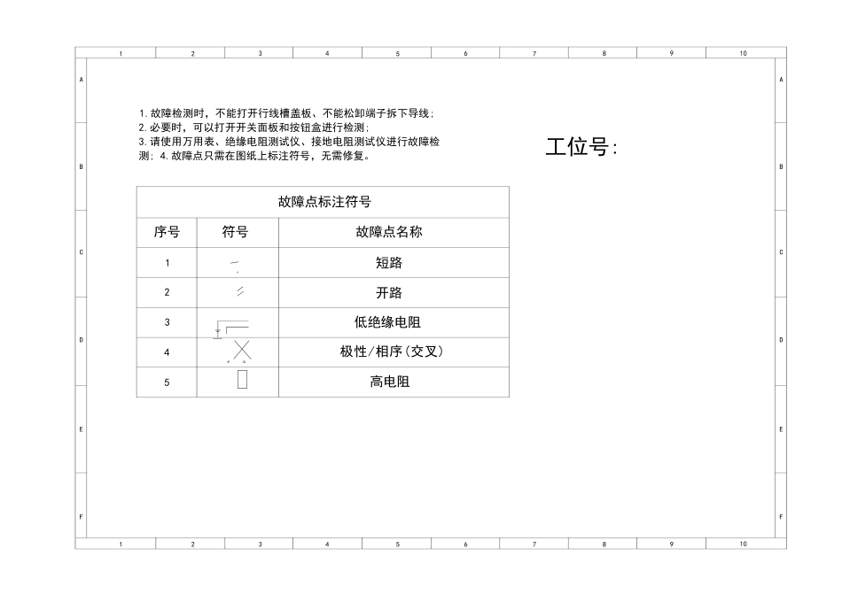 职业技能大赛：现代电气控制系统安装与调试赛项样题（高职组）故障检测模块图纸_第1页