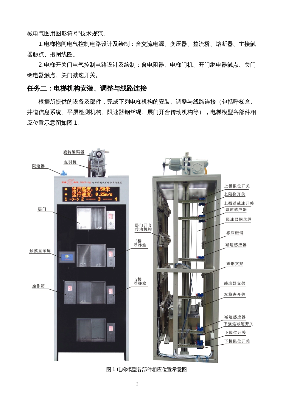 职业院校技能大赛智能电梯安装与维护赛题库赛题库九_第3页