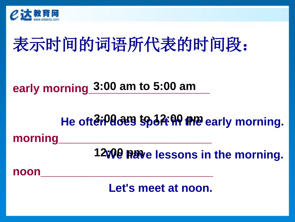 初中英语数字表达专项练习(时间、日期)模板[25页]_第3页