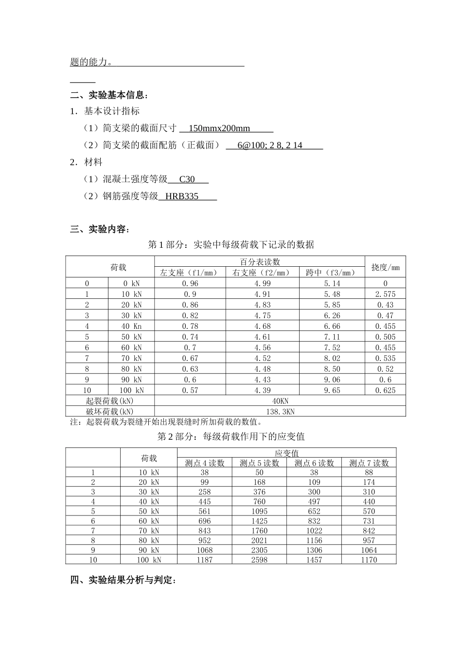 大工19秋《土木工程实验(二)》实验报告[7页]_第3页