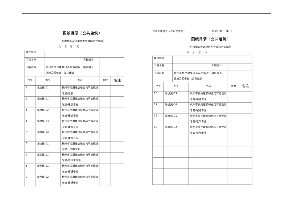 民用建筑绿色与节能设计施工图（示范文本）（公共建筑） (2)_第3页