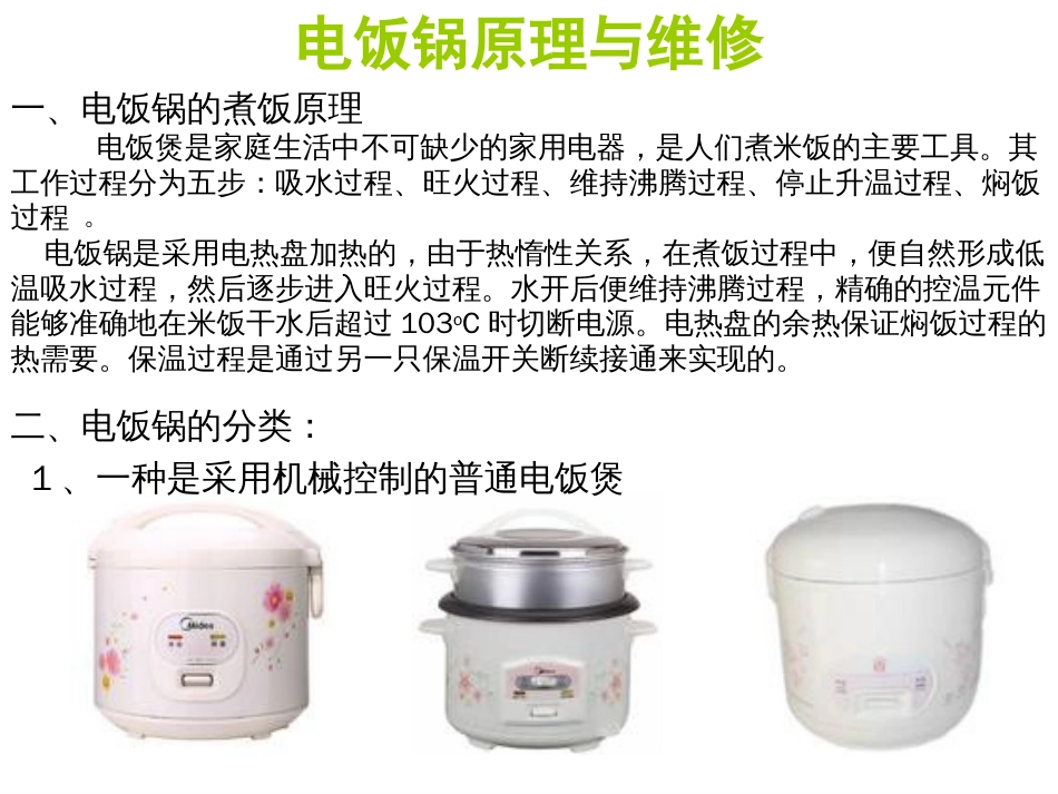 电饭锅原理与维修[13页]_第1页