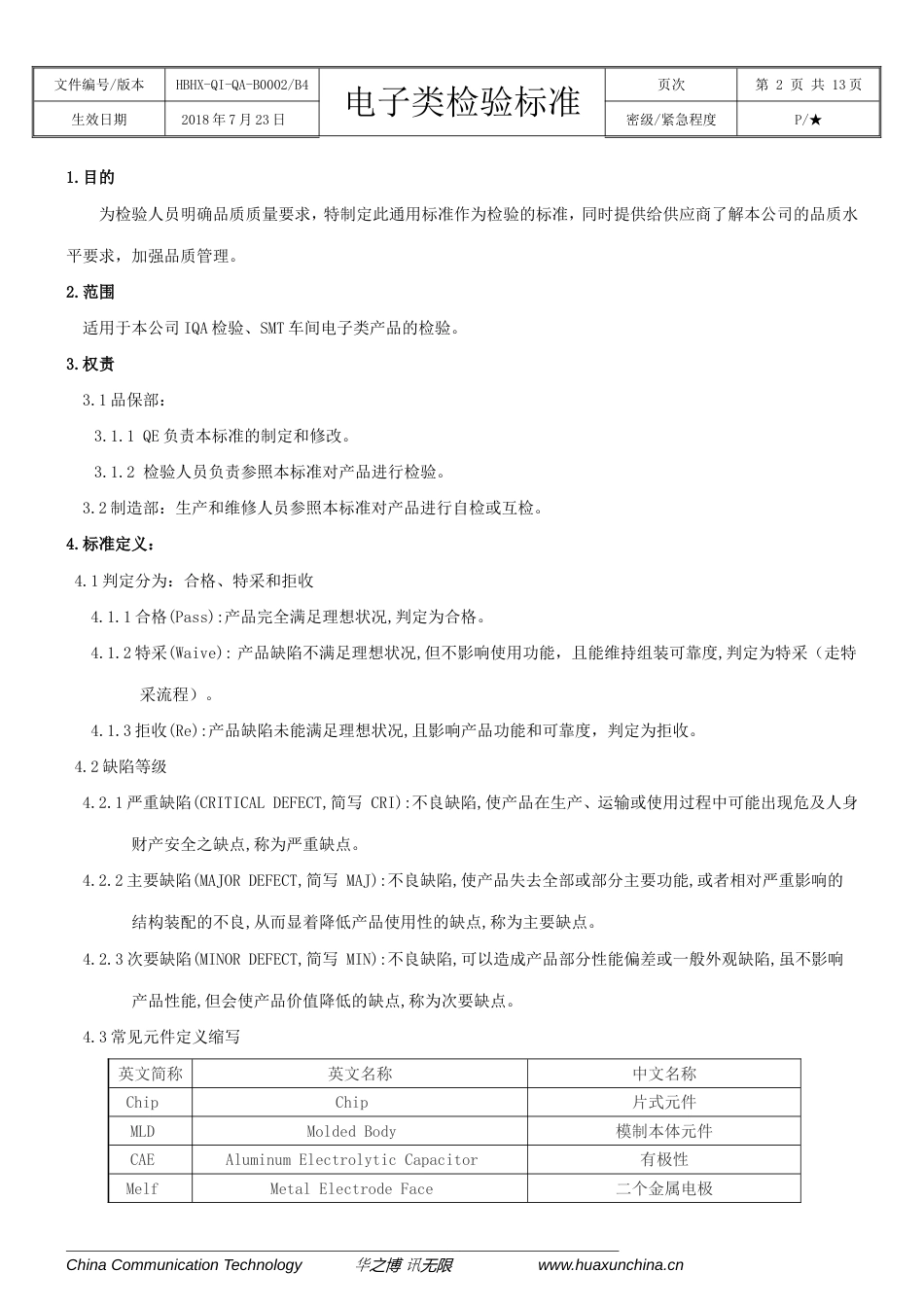 电子产品原材料检验标准[17页]_第2页