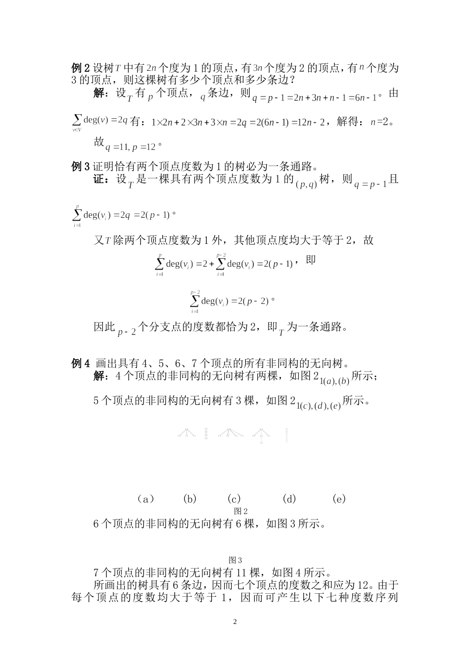 哈工大集合论习题课第六章树及割集习题课(学生)_第2页