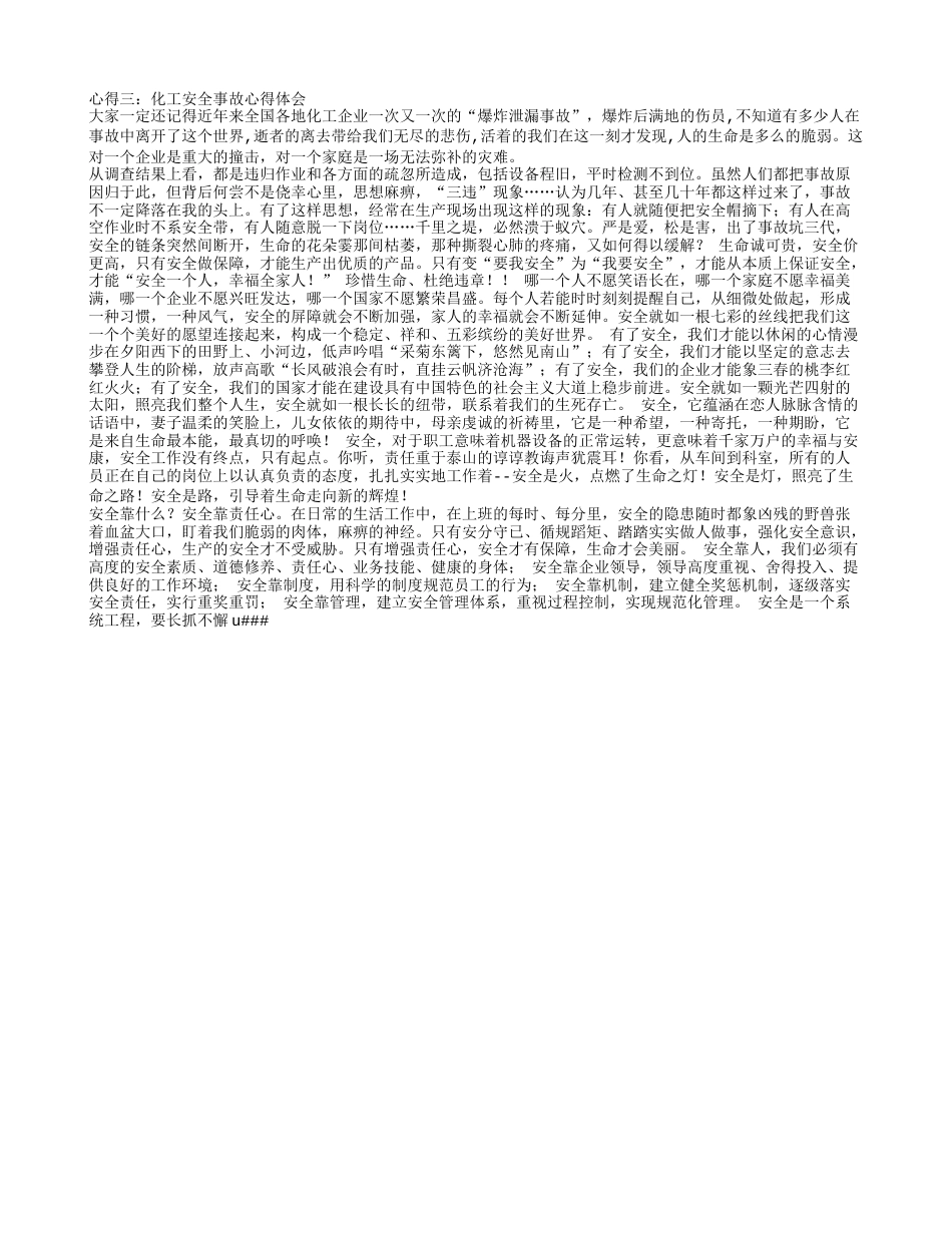 化工安全事故心得体会[3页]_第2页
