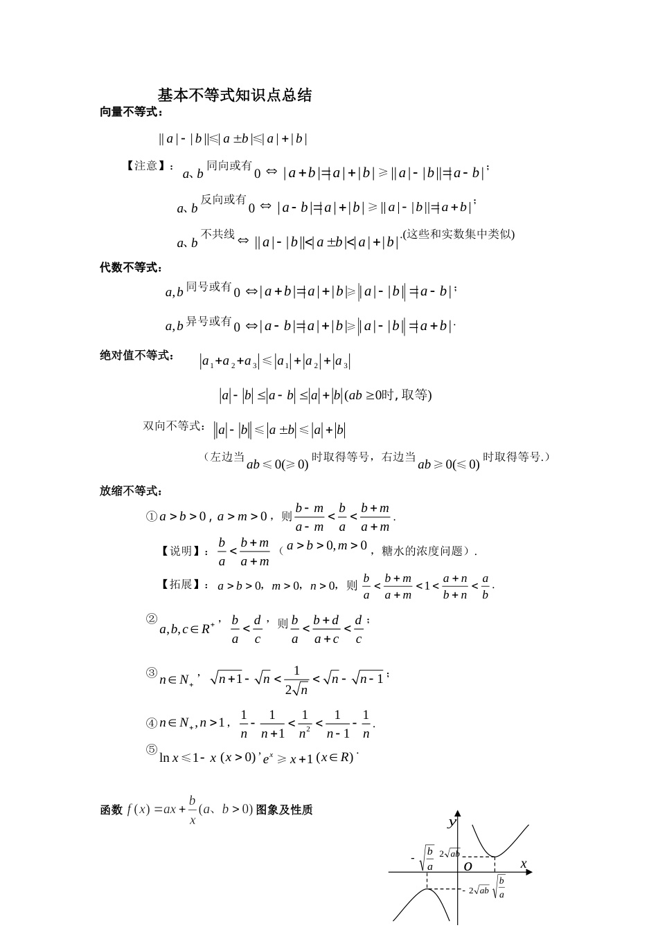 基本不等式知识点归纳[5页]_第1页