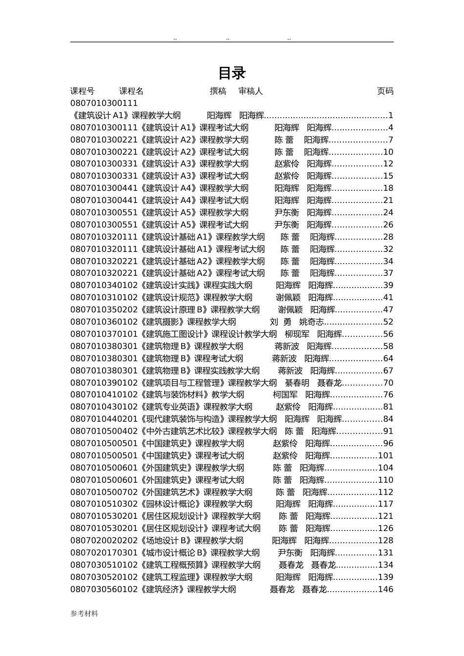 建筑学系课程大纲汇总[480页]_第2页