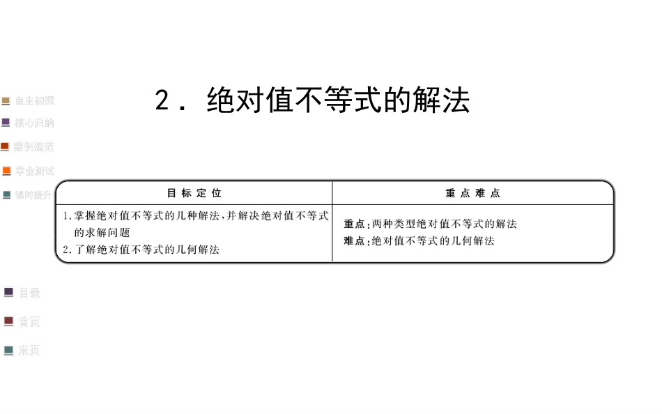 绝对值不等式的解法[31页]_第2页