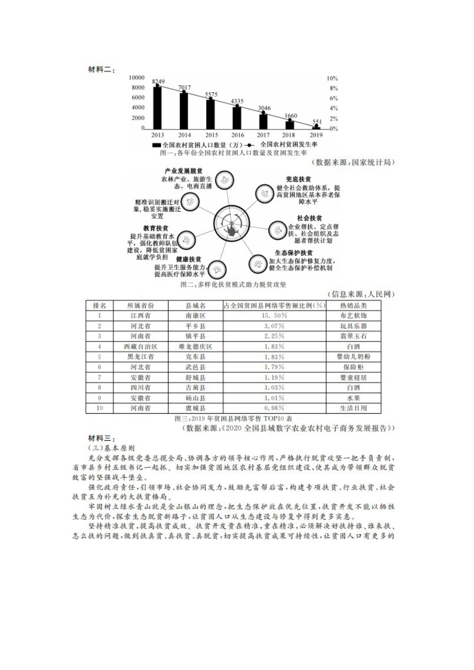 2021届青海省西宁市大通回族土族自治县高三下学期语文5月二模试题_第3页