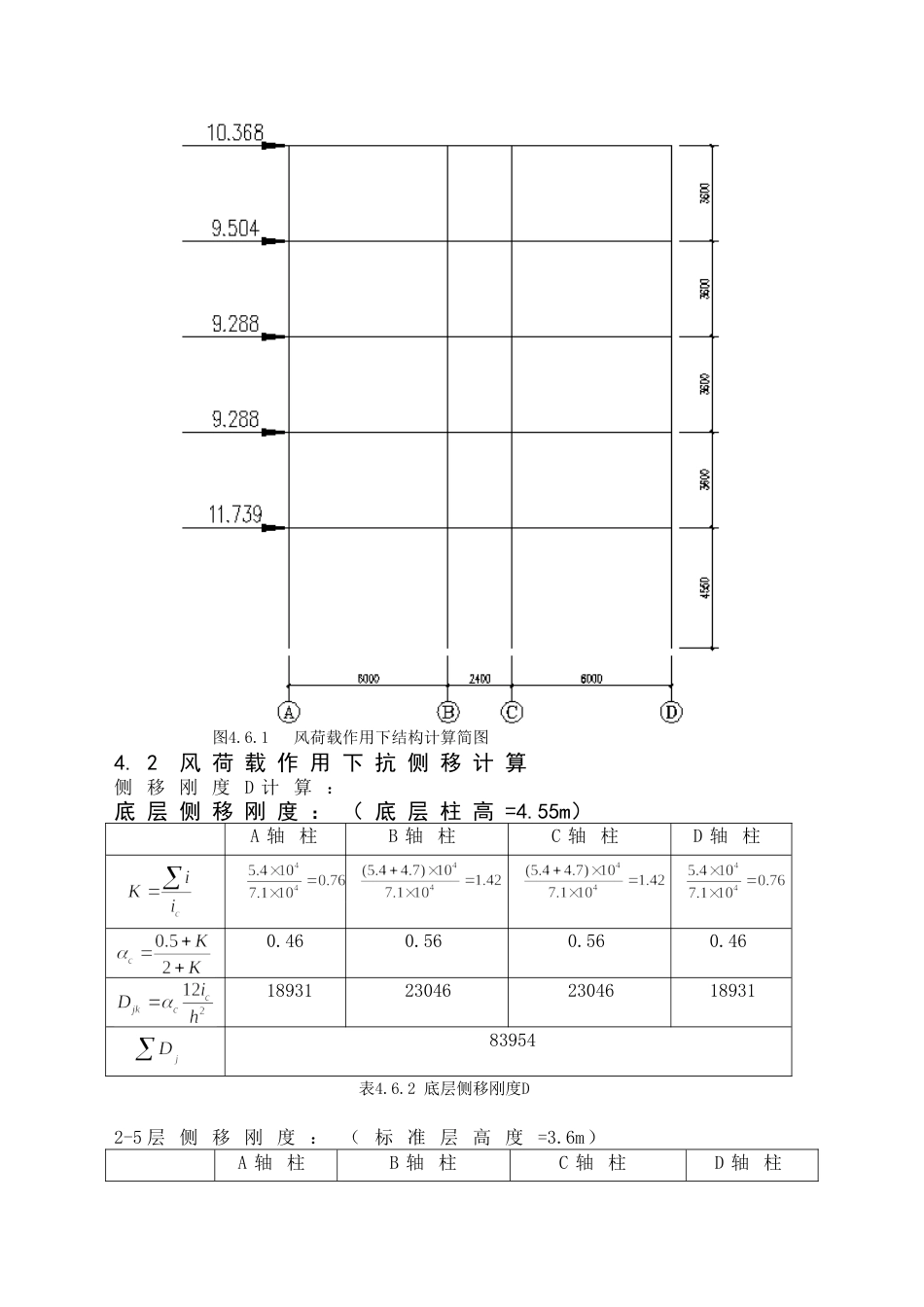 框架结构风荷载作用下弯矩计算[4页]_第2页