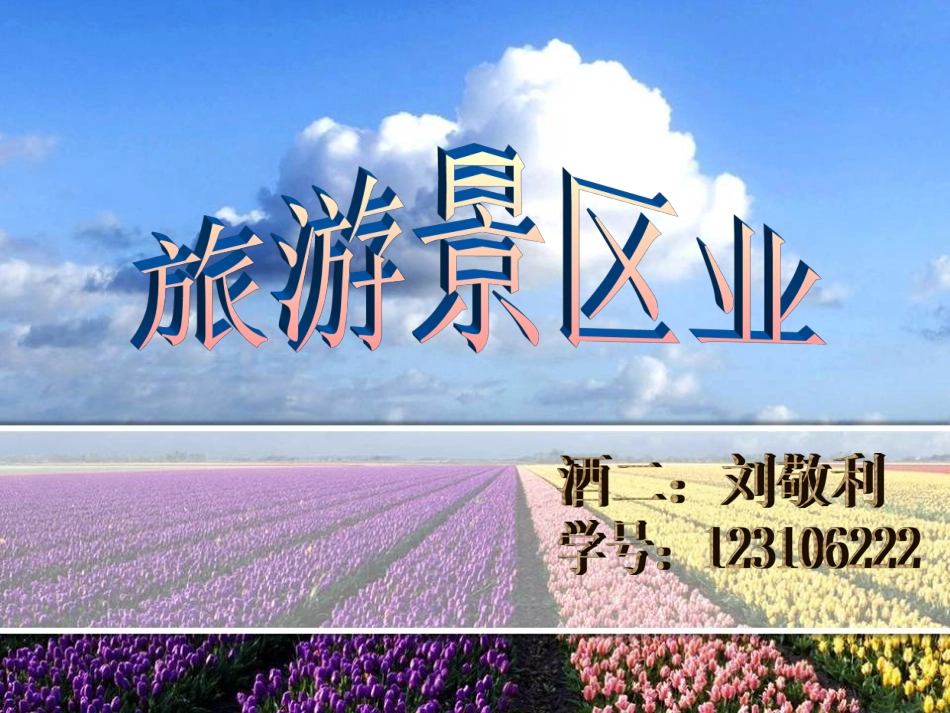 旅游学概论旅游景区业_第1页