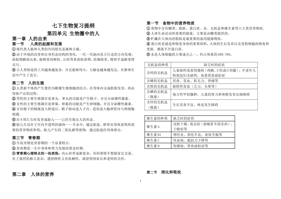 七下生物复习提纲[4页]_第1页