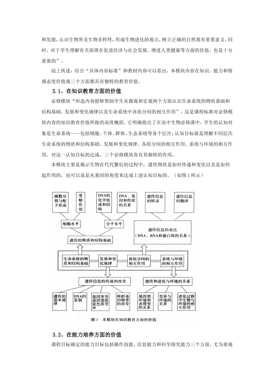 人教版高中生物必修二教材分析生物教材分析人教版_第3页