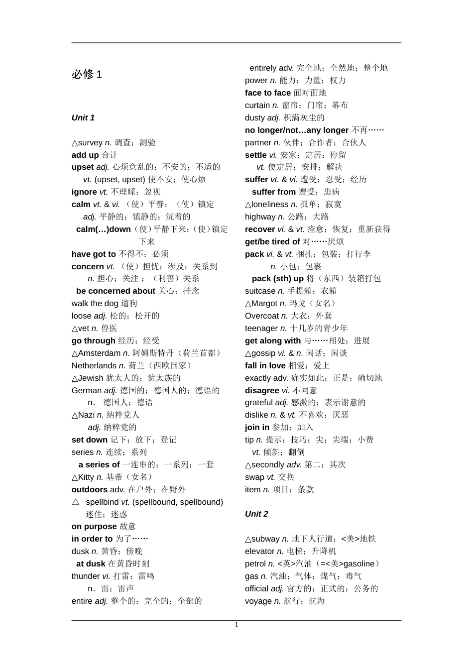 人教版高中英语全部单词表[41页]_第1页