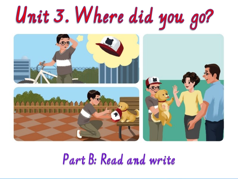 人教版六年级英语下册Unit3WheredidyougoBReadandwrite课件_第1页