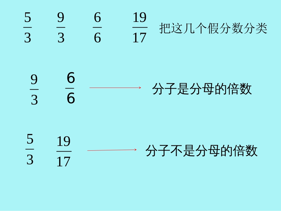 人教版五年级假分数化成整数或带分数[25页]_第3页