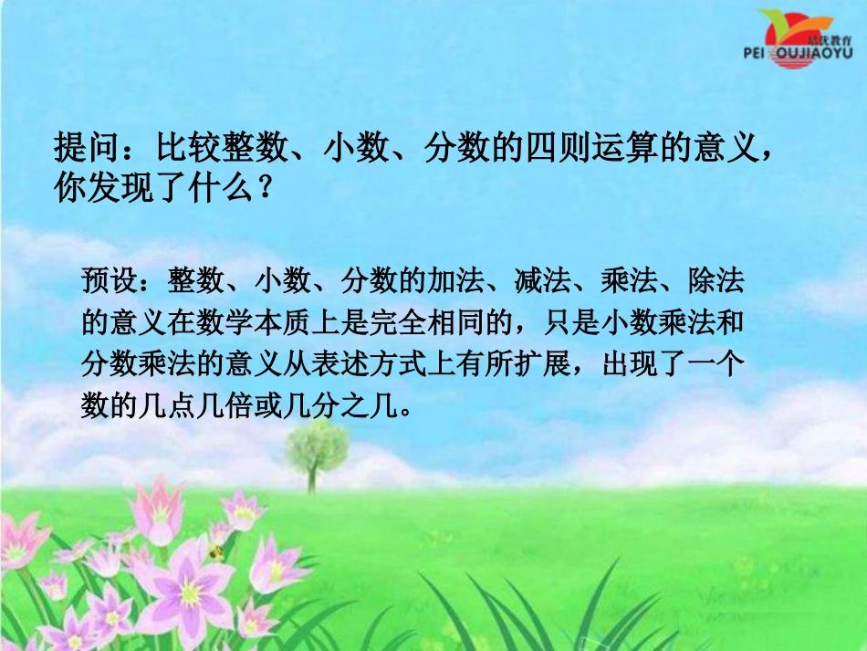 人教版小学六年级数学下册整理复习《数的运算》课件分解_第3页