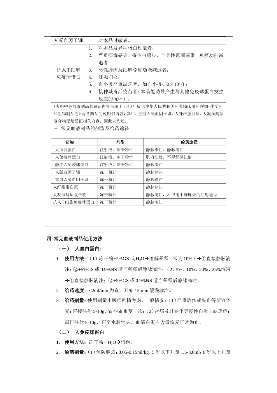 血液制品临床合理使用规范[5页]_第3页