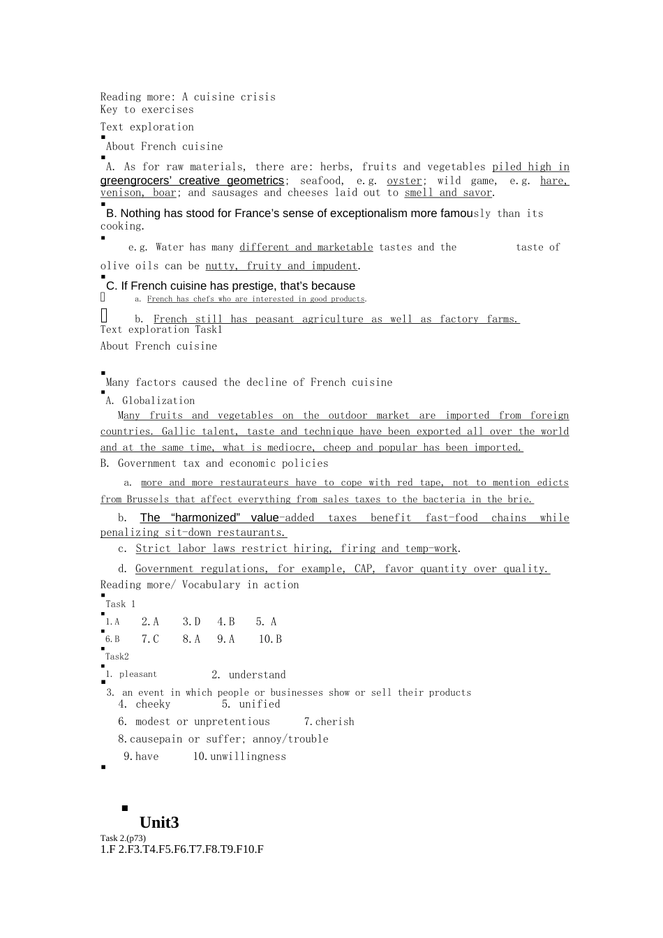 研究生高等学校研究生英语综合教程英语课后答案分析解析_第3页