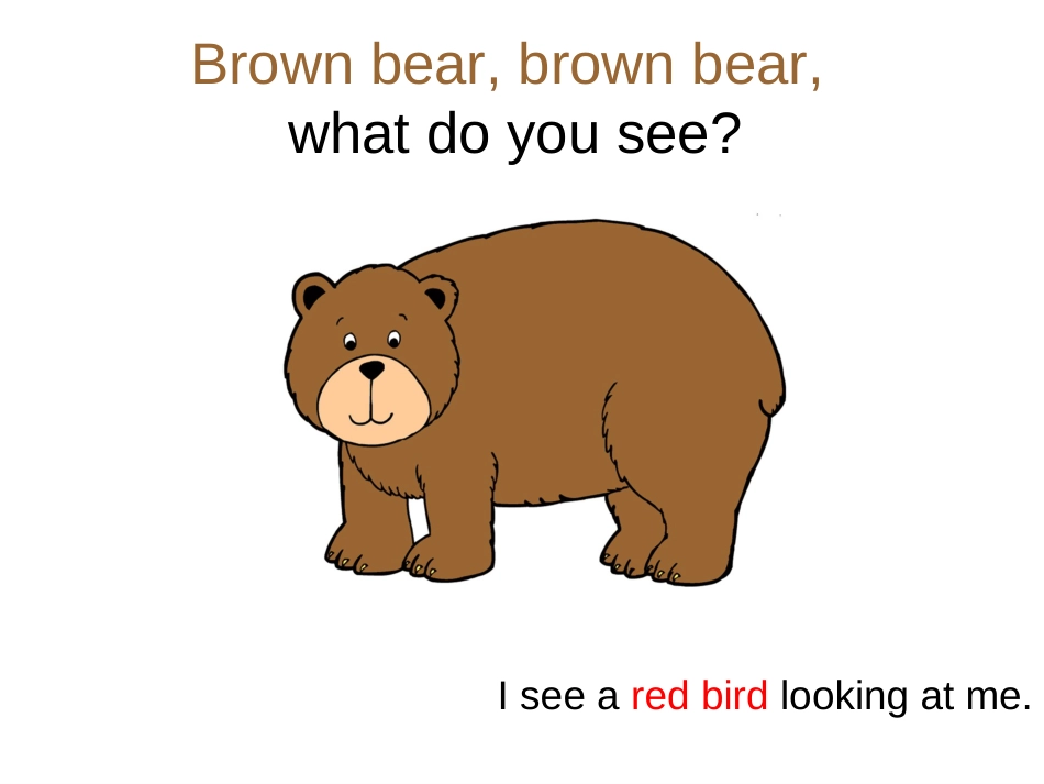 英语绘本brownbearwhatdoyousee[42页]_第2页