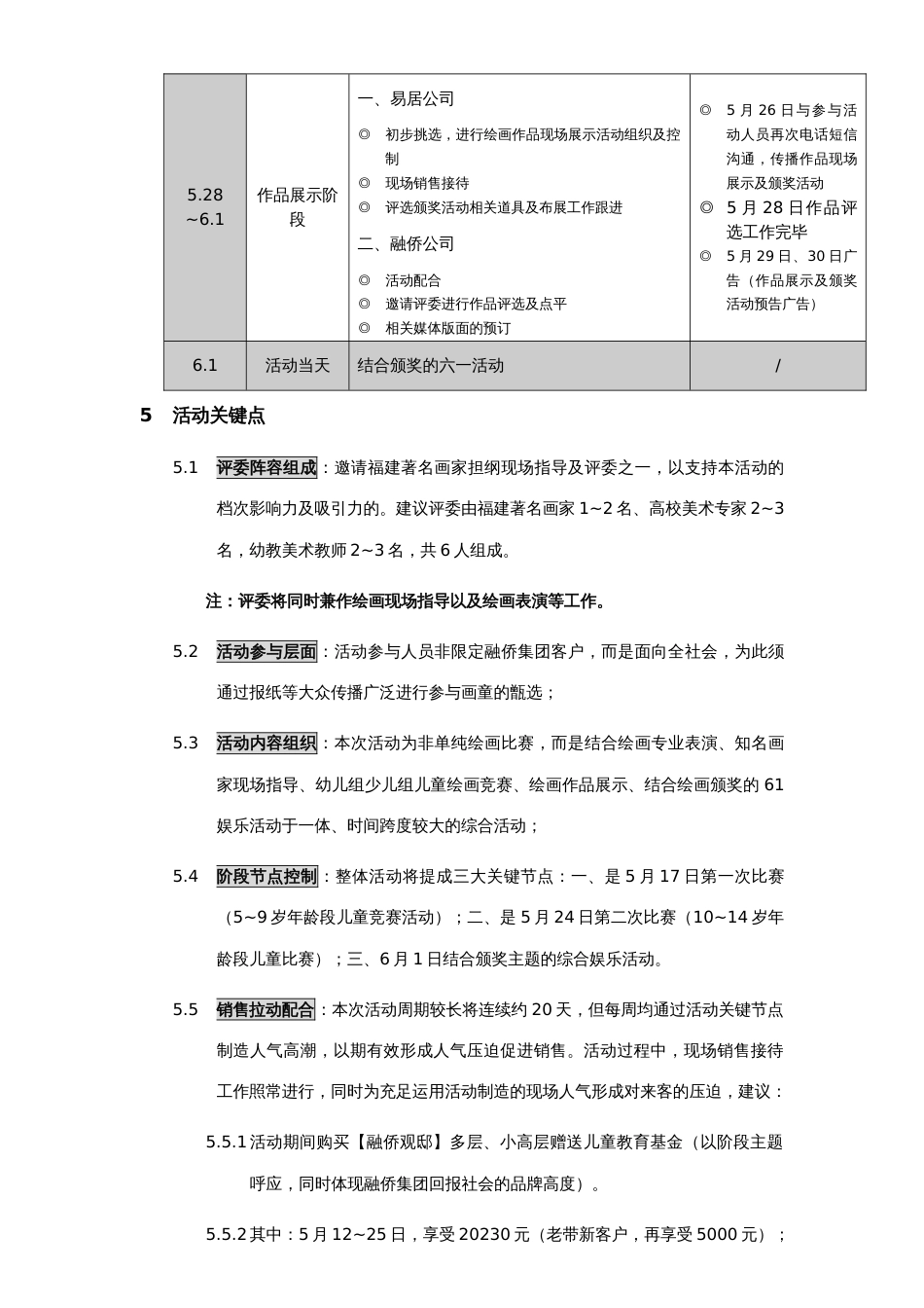 融侨观邸迎奥运庆六一儿童绘画比赛活动策划案_第3页