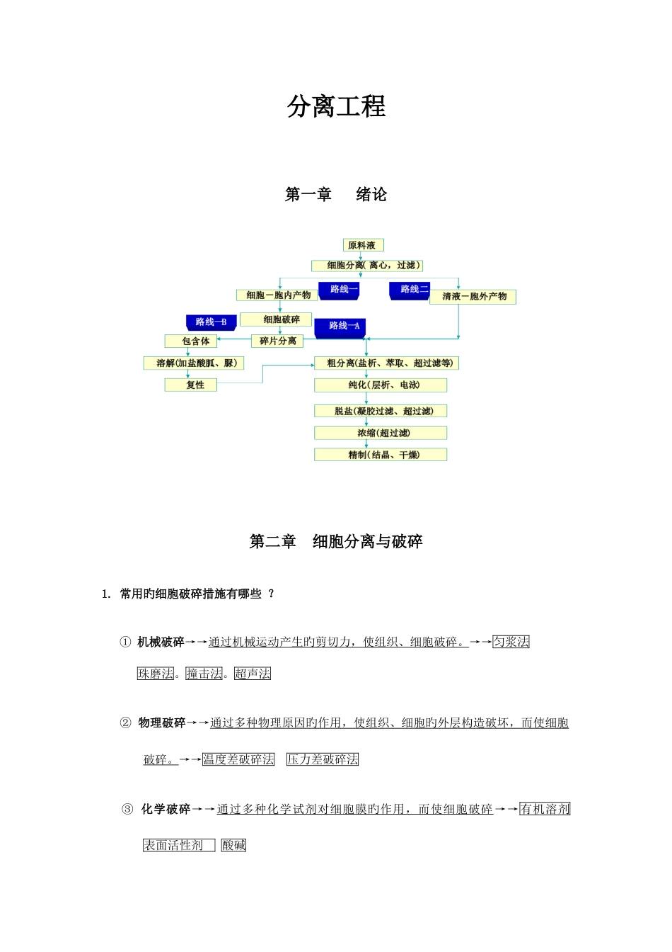 分离工程复习总结解析_第1页
