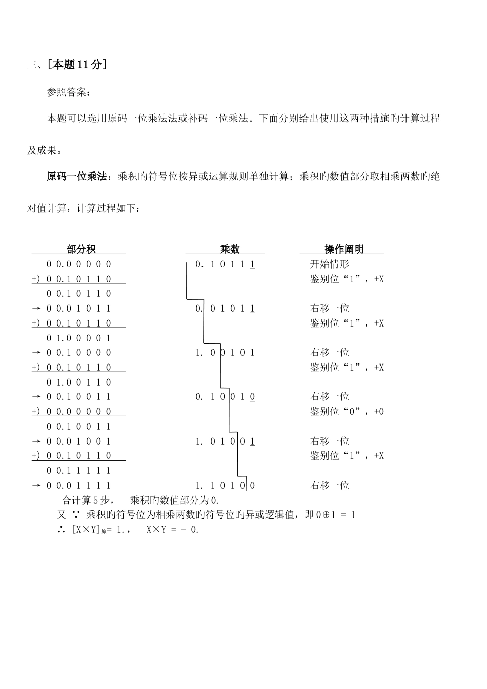 2023年本科计算机组成期末试题A卷答案及评分标准资料_第3页