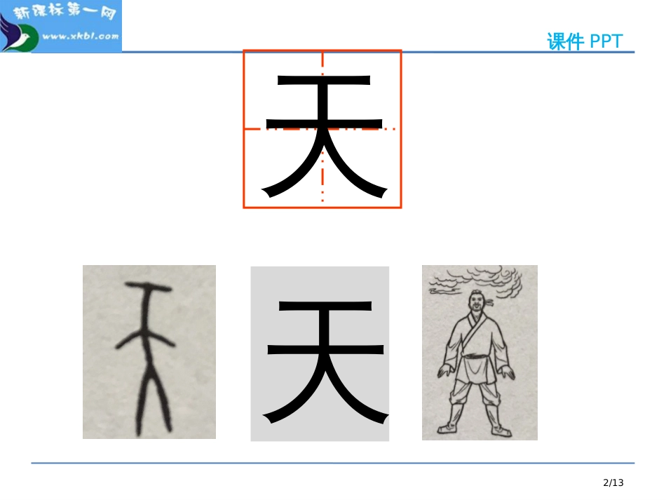 人教版识字-1天地人市名师优质课赛课一等奖市公开课获奖课件_第2页