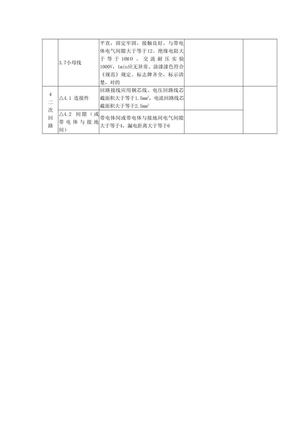 控制保护装置安装单元工程质量评定表_第3页