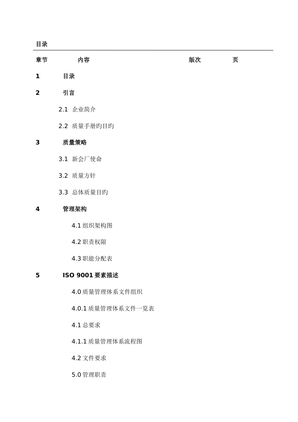 食品公司ISO9001质量手册_第2页