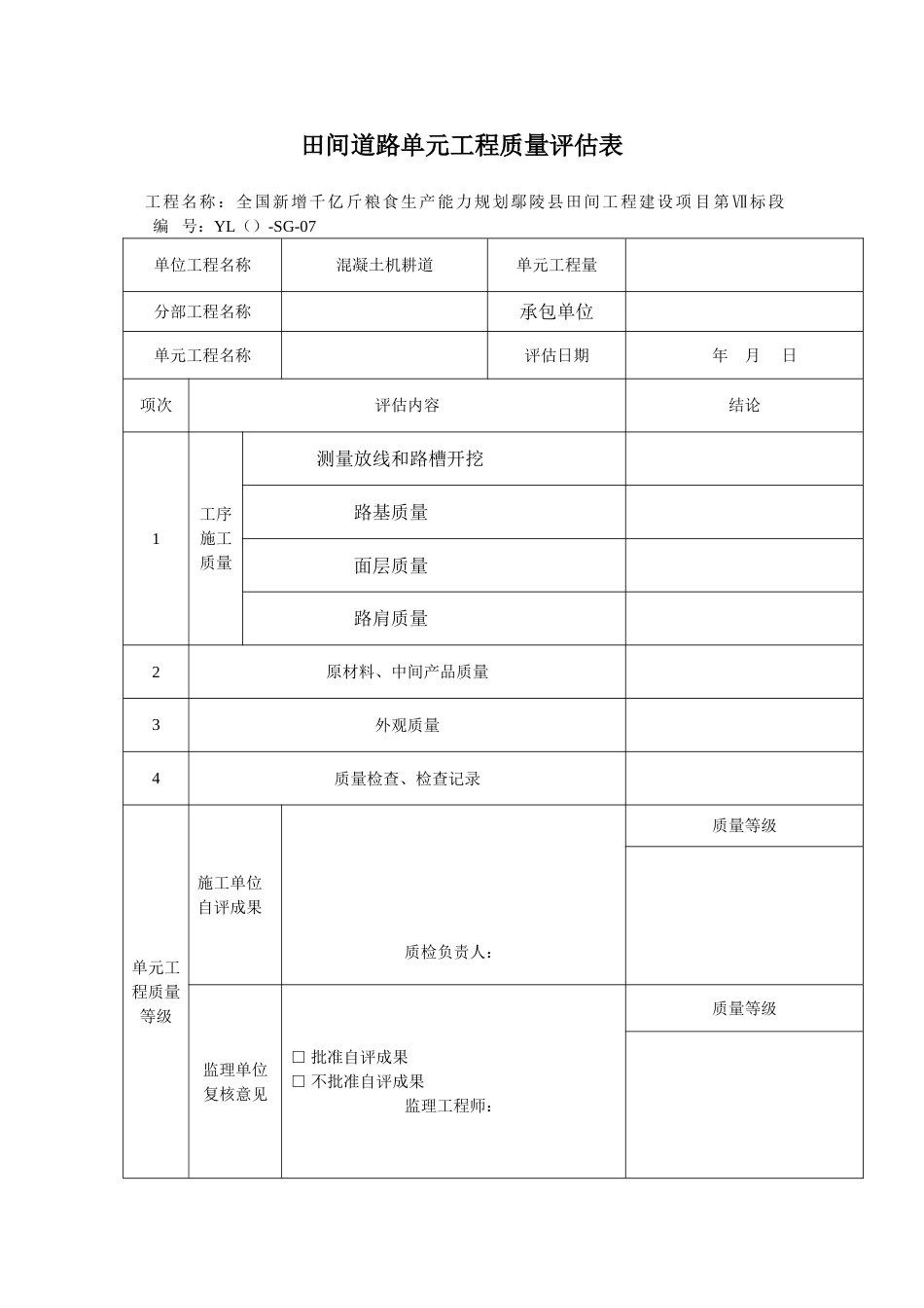 机耕路表格(精华版)_第2页