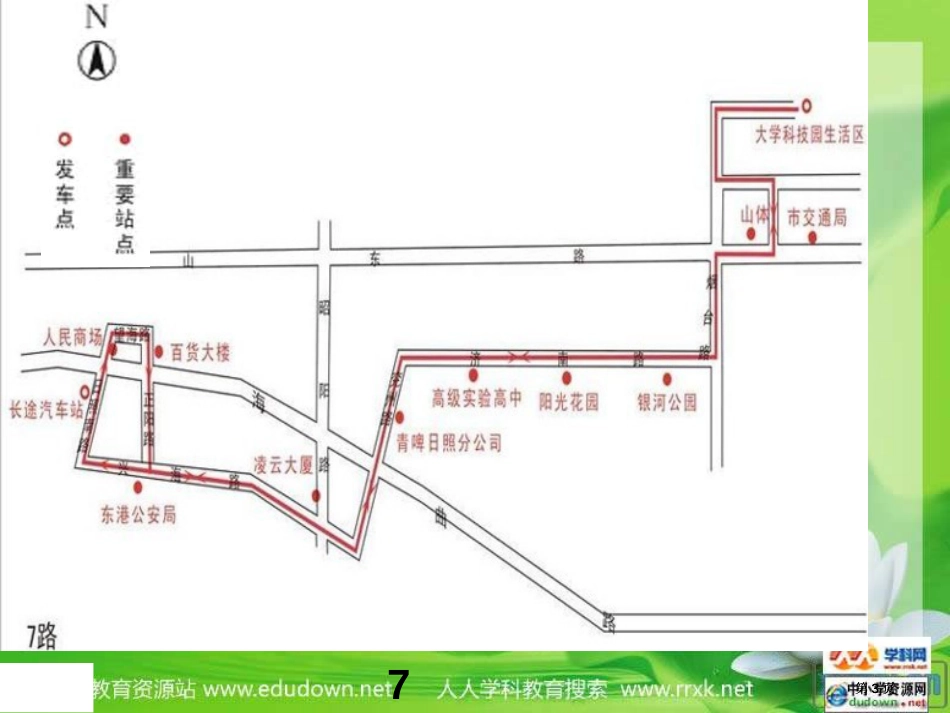 冀教版二年下认识路线市公开课金奖市赛课一等奖课件_第3页