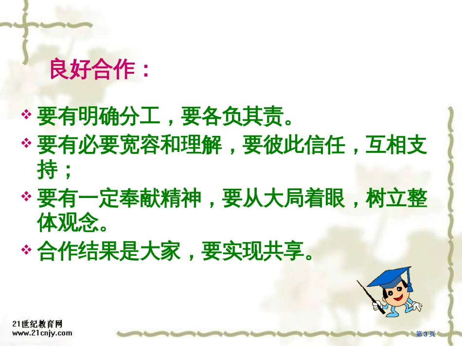 苏教版六年级下册学会合作课件3市公开课金奖市赛课一等奖课件_第3页