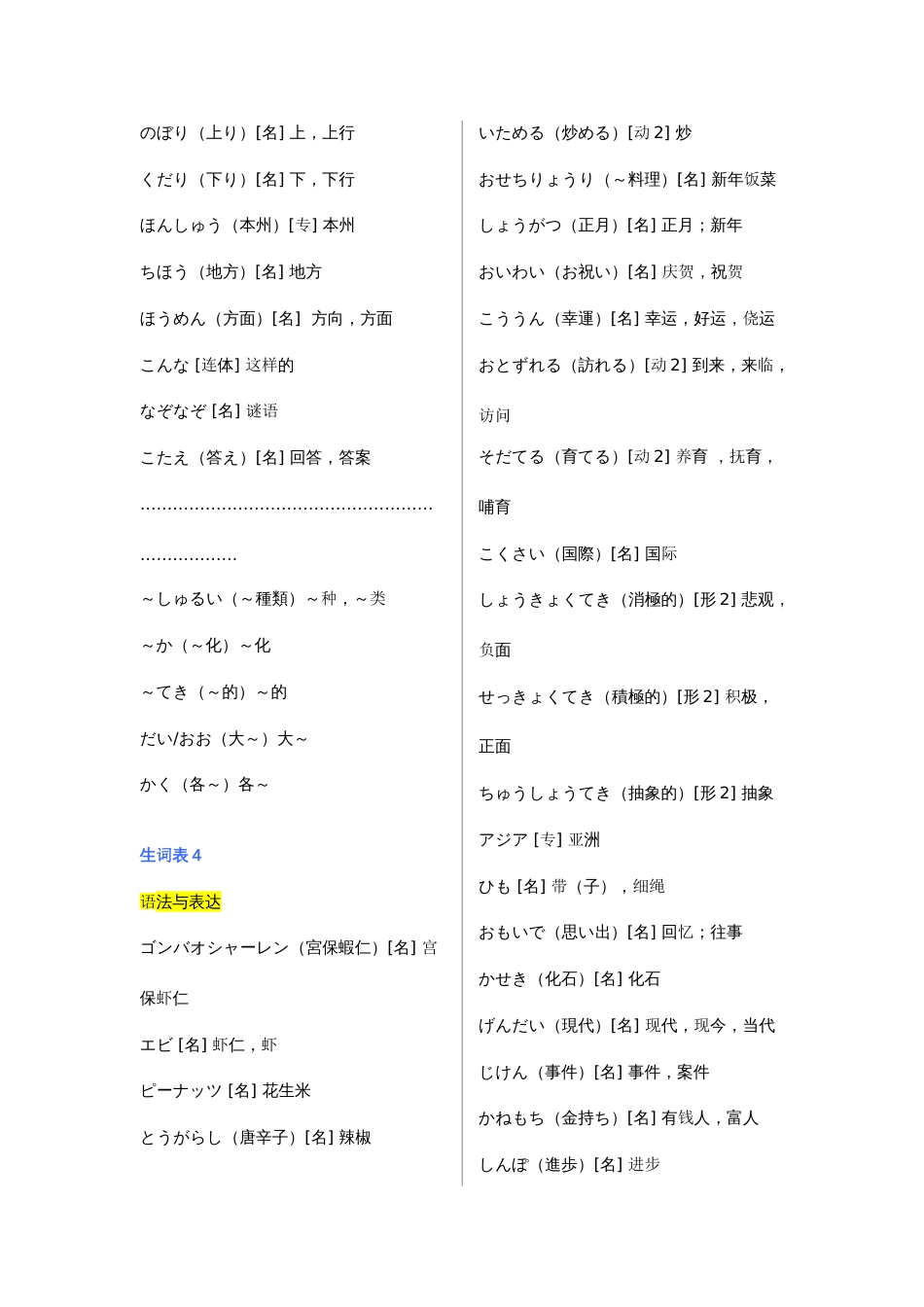 新版标准日本语中级单词_第3页