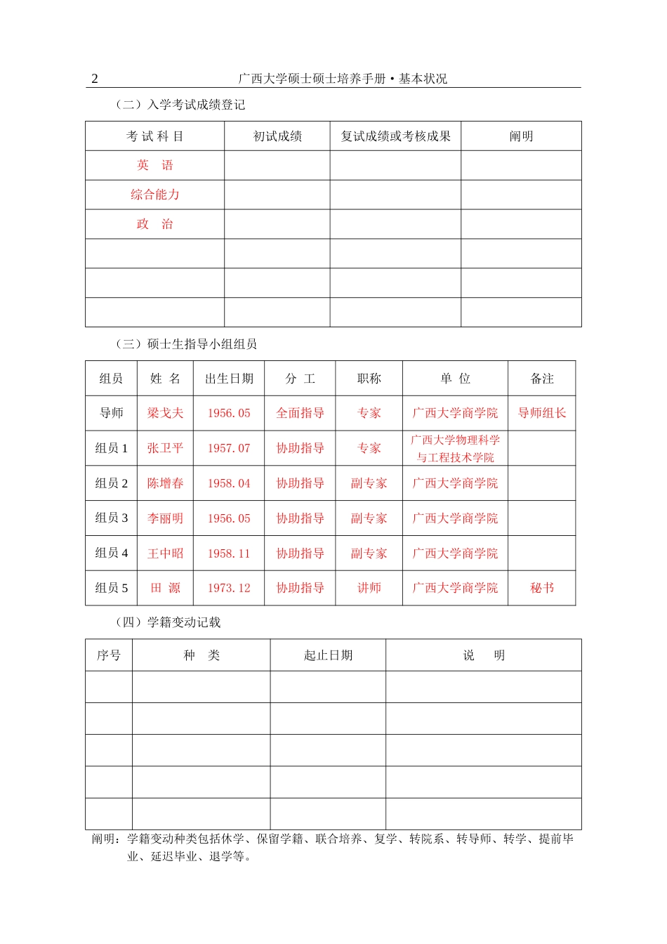 广西大学硕士研究生培养手册基本情况_第2页