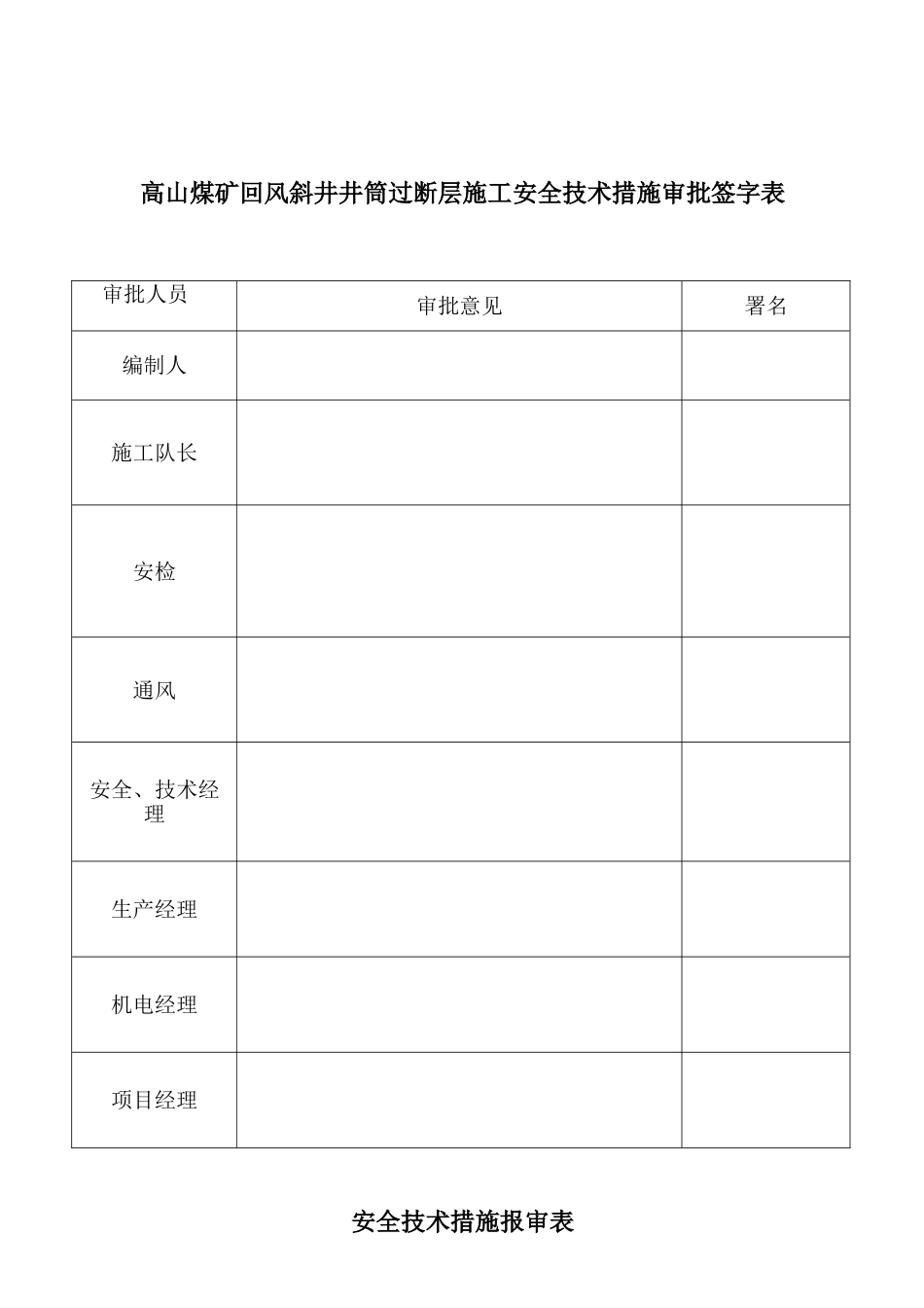 回风斜井过断层施工安全技术措施_第2页