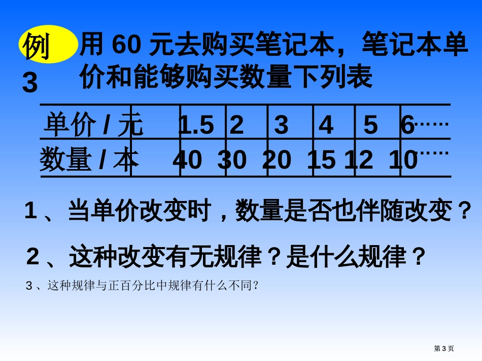 苏教版六年下反比例的意义课件市公开课金奖市赛课一等奖课件_第3页