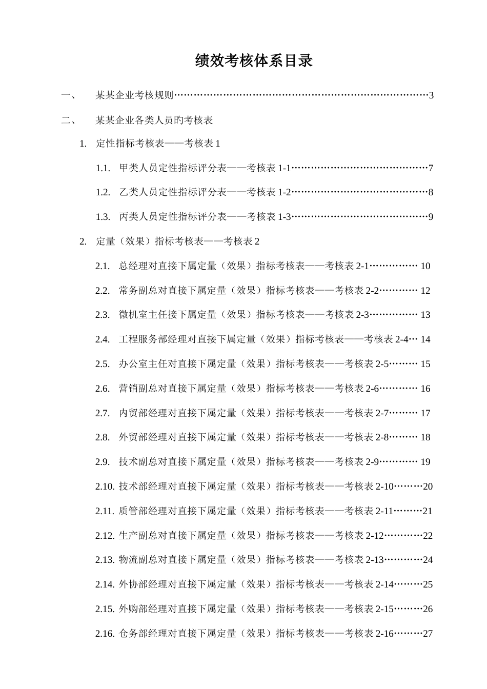 新编新版公司绩效考核全套流程表格_第1页